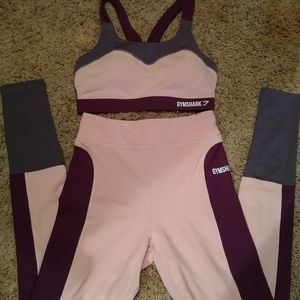 Gymshark leggings and sports bra set